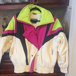 Head Women's Ski Jacket - Pink, Green, Black, and White